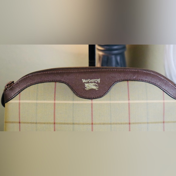 “Host Pick” VTG BURBERRY Clutch bag Brown PVC/leather unisex - Picture 3 of 10